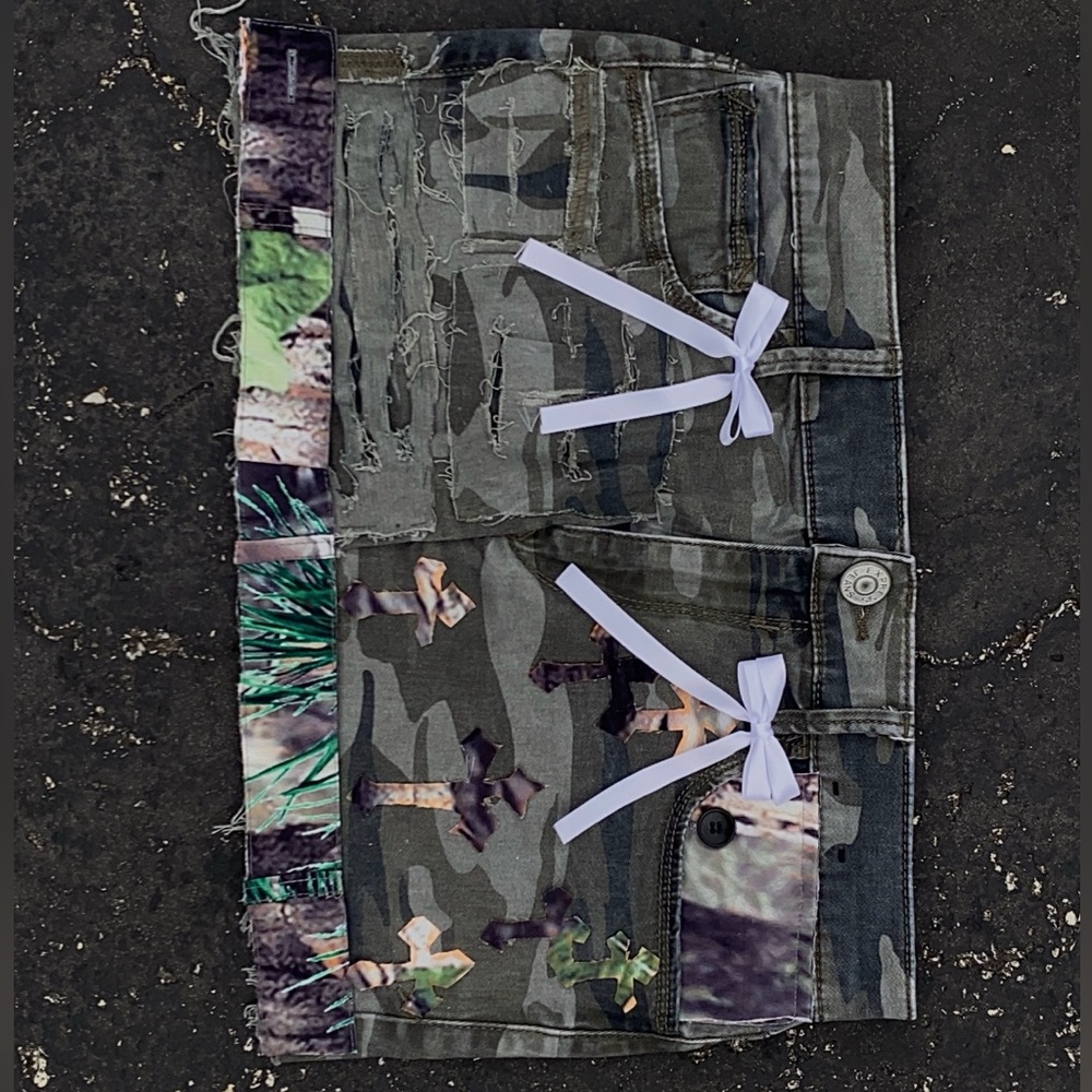 Custom Made Camo X Camo skirt